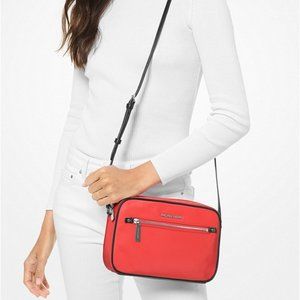 NWT MICHAEL KORS POLLY LARGE NYLON CROSSBODY BAG